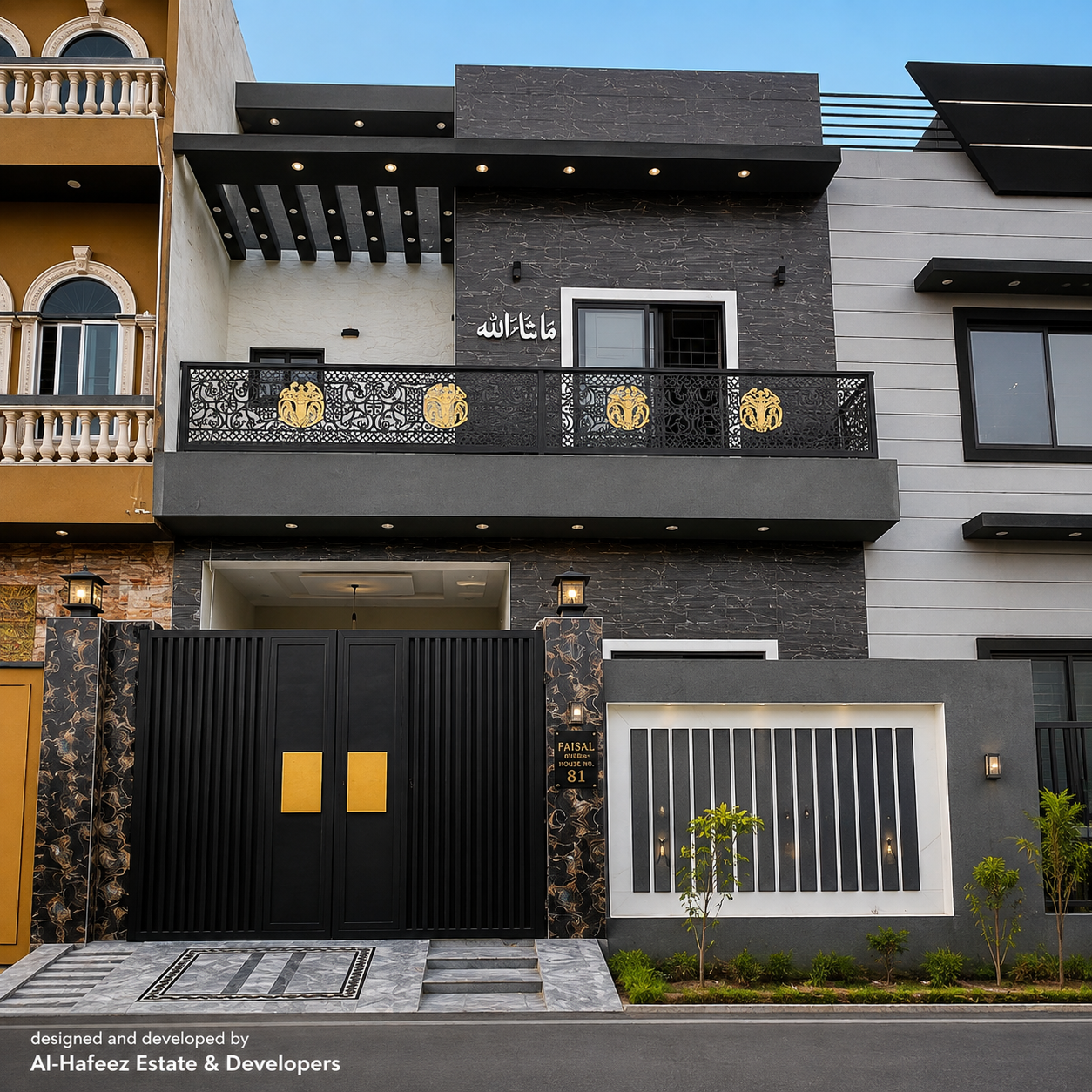 Luxury Grey & Black House